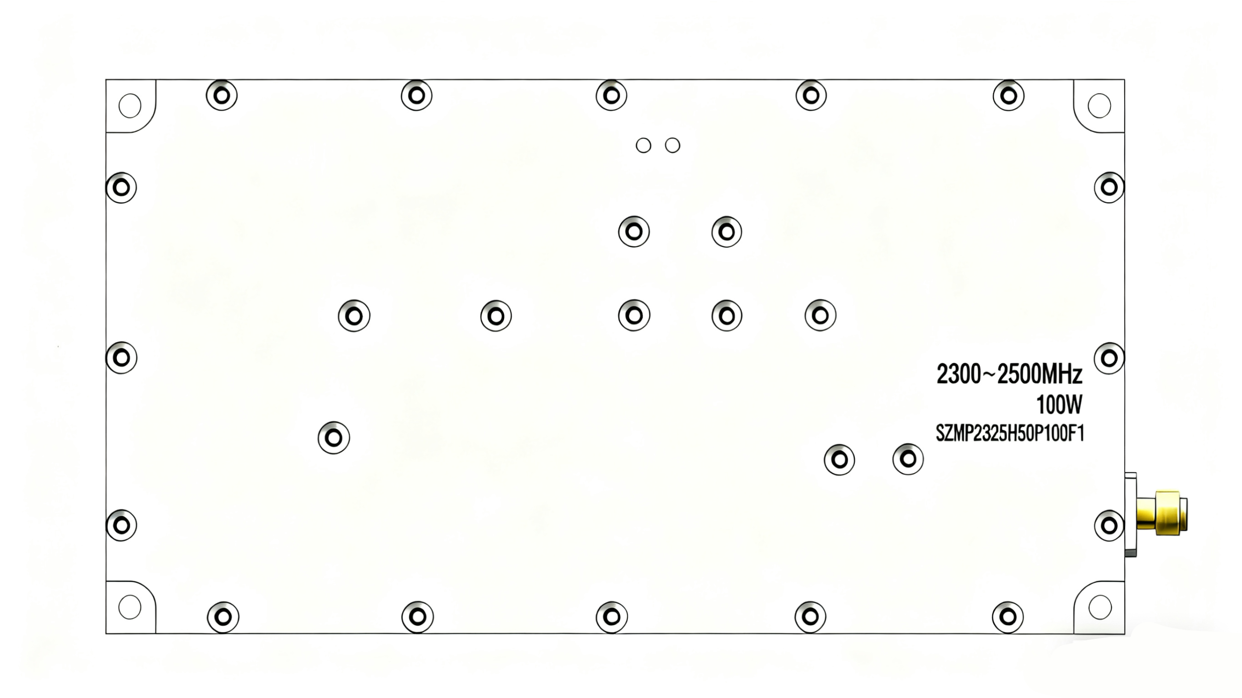 2300~2500MHz 100W High-Gain Power Amplifier Module SZMP2325H50P100F1