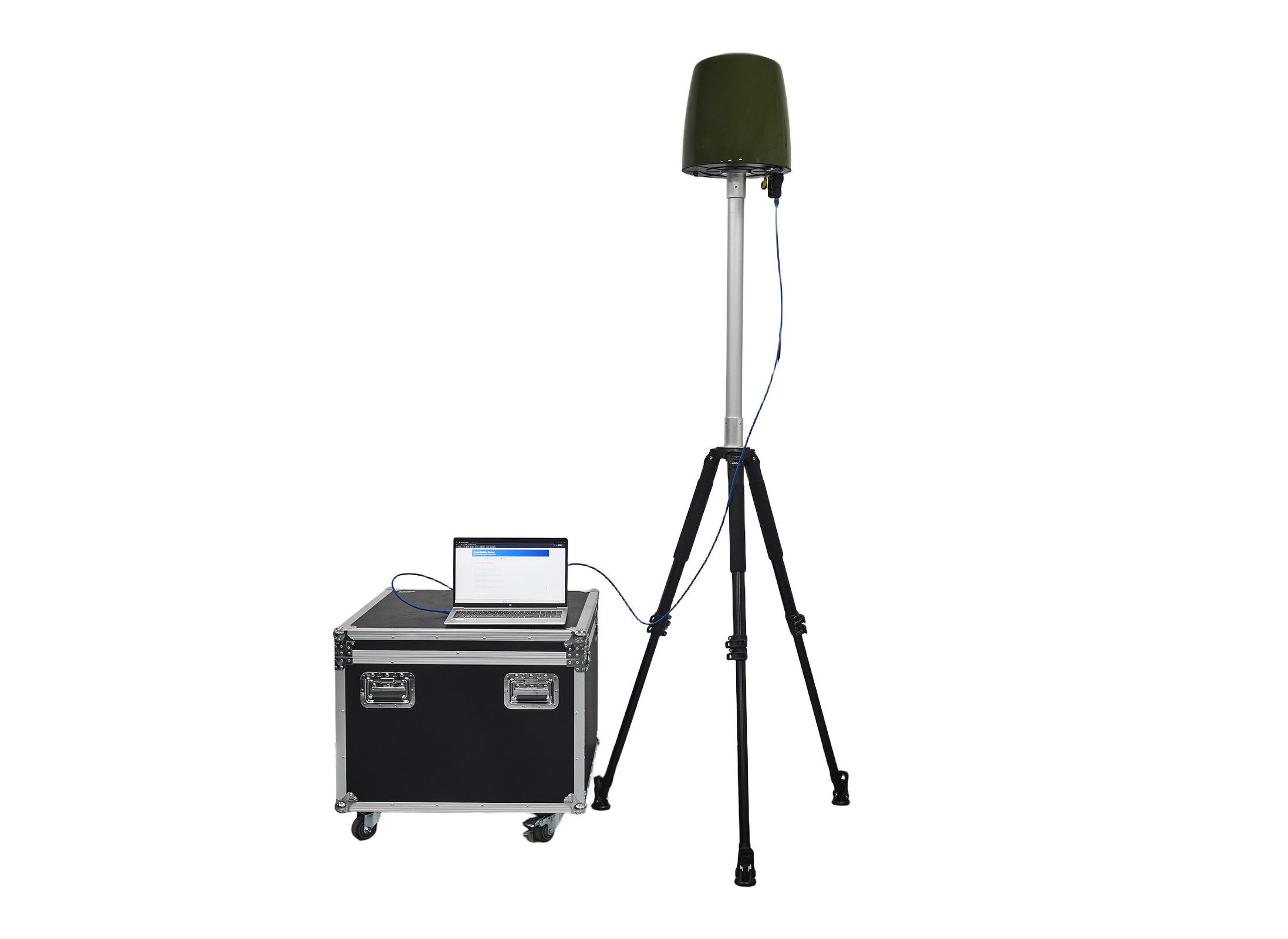 T1C UAV Detector | 300–6200MHz Drone Detection System (1–2km Range)
