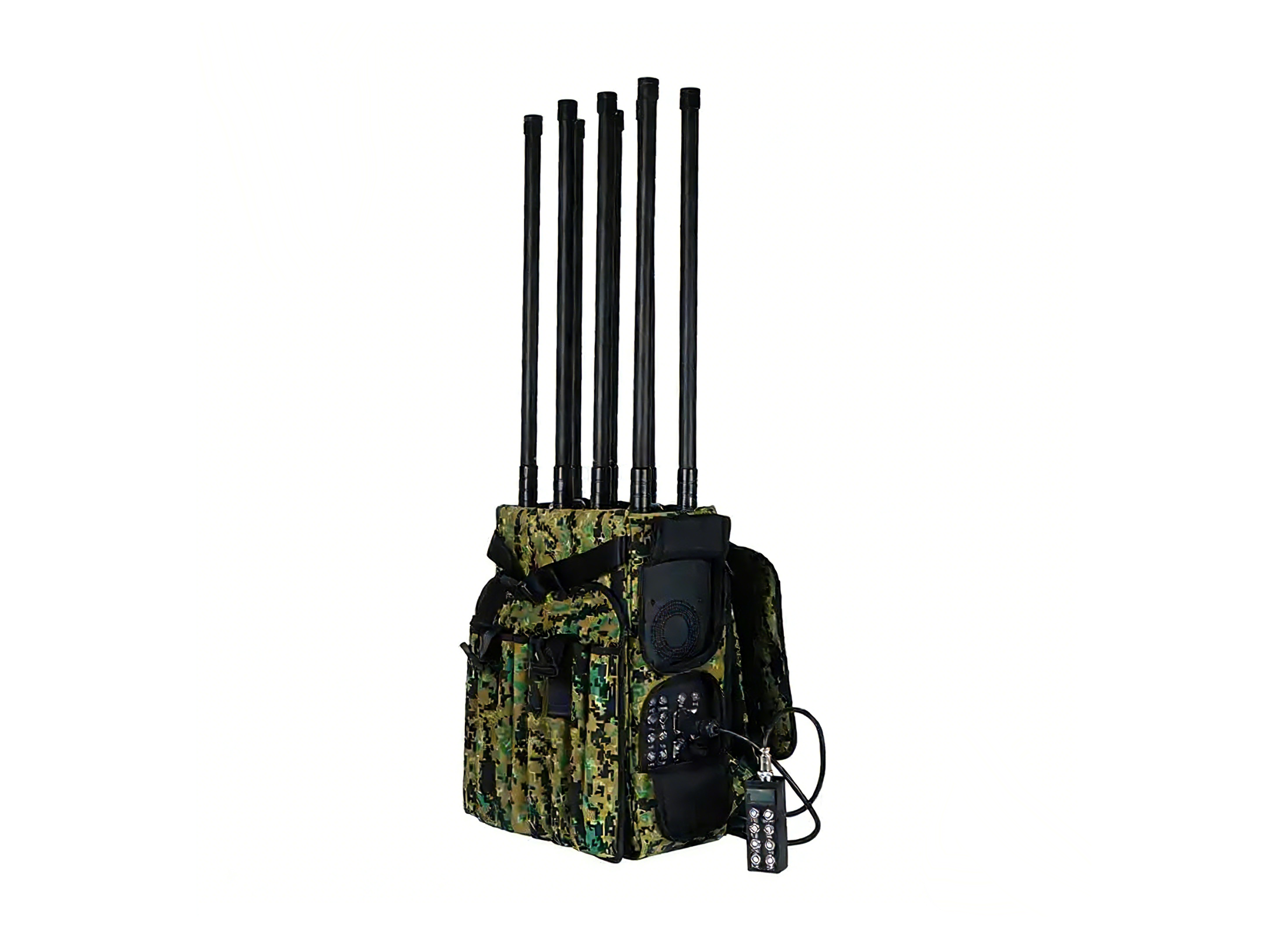 Professional 8-Band Backpack Drone Jammer | 1-2km Range | Portable UAV Signal Blocker